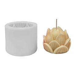 Белый Серия цветов рельефные столбы для свечей своими руками силиконовые формы, пищевой силикон, для изготовления ароматических свечей, белые, 73x55 мм