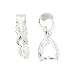 Серебро Ламелирование латуни, долговечный, без кадмия и без свинца, серебряные, 10.5x3.4 мм, штифты : 0.8 мм, отверстие : 4.6x3.8 мм