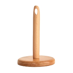 BurlyWood Wood Yarn Holders, Wool Yarn Holder Frame with Hole, Yarn Thread Stand Holder for Knitting Crochet Yarn Skein, BurlyWood, 135x185mm