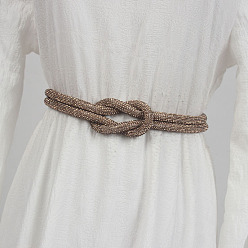 Топаз Сплав полный горный хрусталь узел цепи пояса для платья, топаз, 1020 мм