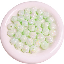 Нектар 10 Светящиеся акриловые бусины с УФ-покрытием. светиться в темноте, спираль круглый, нектар, 16 мм