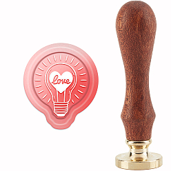 Слово Сургучная печать конверт подарочная печать, с желтым сандалом, день святого валентина тематический узор, 89~90 мм