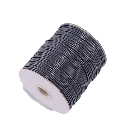 Серый Кожзаменитель шнуры, Аксессуары для ожерелья и браслета своими руками, серые, 3 мм, около 43.74 ярдов (40 м) / рулон