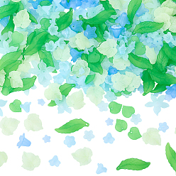 Light Blue DIY Flower Leaf Findings Kits, Including Acrylic Beads & Pendants, Acrylic Bead Caps, Light Blue, 12.5x13x2.5mm, Hole: 1.8mm