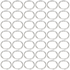 Нержавеющая Сталь Цвет 500шт 304 разъемные кольца из нержавеющей стали, кольца с двойной петлей, цвет нержавеющей стали, 10x1.4 мм, внутренний диаметр: 8.5 мм