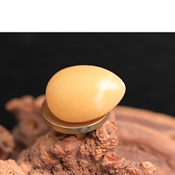 Желтый Нефрит Статуэтки из натурального желтого нефрита для украшения рабочего стола в домашнем офисе, 30x20 мм