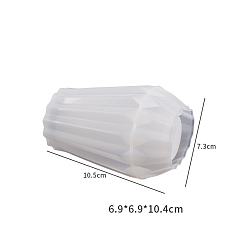 Белый Силиконовые формы для ваз своими руками, формы для литья цемента из смолы и гипса, белые, 65x105 мм