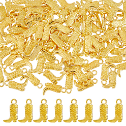 Золотой 80 подвески из сплава шт., сапоги прелести, золотые, 18x11x3 мм, отверстие : 2.2 мм, 80 шт / комплект