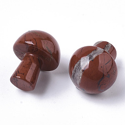 Red Jasper Natural Red Jasper GuaSha Stone, Gua Sha Scraping Massage Tool, for SPA Relaxing Meditation Massage, Undyed, Mushroom Shaped, 21x16mm