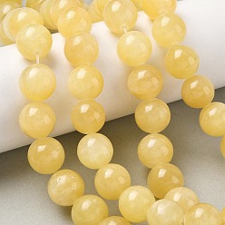 Топаз Нефрит Природный Топаз нефрита бисер нитей, круглые, 14~14.5 мм, отверстие : 1.4 мм, около 28~30 шт / нитка, 15.47~16.65'' (39.3~42.3 см)