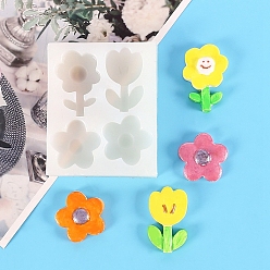 Flower DIY Silicone Molds, for Resin Casting Epoxy Mold, Flower, 98x80x17mm
