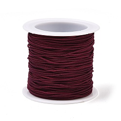 Темно-Красный Эластичный шнур, темно-красный, 1 мм, около 22.96 ярдов (21 м) / рулон