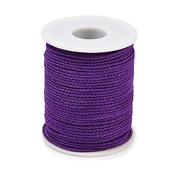 Indigo Round Nylon Braided Cord, for Jewelry Beading Making, Indigo, 1.6mm, about 45.93 Yards(42m)/Roll
