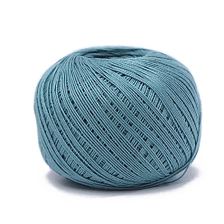 Кадет Синий Хлопковые волокна пряжа для вязания, для одежды шарфы свитера шали шапки, кадетский синий, 20г/моток