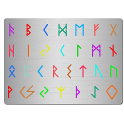 Mixed Shapes Трафареты для резки металла из нержавеющей стали со знаком викинга, для diy scrapbooking / фотоальбом, декоративное тиснение, матовый цвет нержавеющей стали, разнообразные, 190x140 мм
