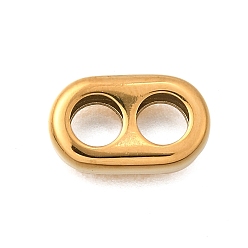 Золотой 304 пружинные замки из нержавеющей стали, 2-луночное, ионное покрытие (ip), золотые, 8x13.5x3.5 мм, отверстие : 4.5 мм