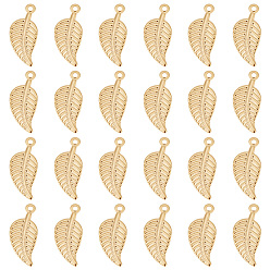 Золотой 304 прелести нержавеющей стали, лист, золотые, 14.5x6x1 мм, отверстие : 1.2 мм, 60 шт / коробка