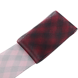 Kokosnuss braun 3m elastische Polyester-Deko-Netzbänder, Diamant-Tüllstoff, zur Hutdekoration, Röcke Dekoration machen, Kokosnuss braun, 6-1/4 Zoll (160 mm), ca. 3.28 Yards (3 m)/Stk