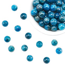 Apatite Perles naturelles apatite brins, teint, ronde, 8mm, Trou: 1mm, Environ 50 pcs/chapelet, 15.7 pouce, 1strand / boîte