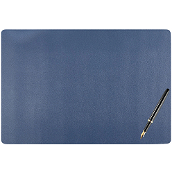 Морской Синий Коврик для мыши из искусственной кожи, прямоугольные, Marine Blue, 400x600x1.7 мм