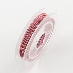 Flamingo Tiger Tail Wire, Nylon-coated Stainless Steel, Flamingo, 0.38mm, about 32.8 Feet(10m)/roll