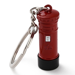 Column Сплав брелок, с платиновыми кольцами, подвеска в подарок на память о путешествии, почтовый ящик, колонка, 9.9 см