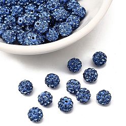 Свет Сапфира Бусины со стразами, полимерная глина , pave disco бусины, класс А, света сапфир, С. 9 (1.5 мм), 1.6 мм, отверстие : 6 мм