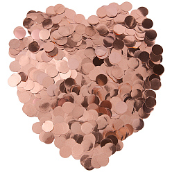 Темно-Красный 100g pe пайетки/конфетти с пайетками, плоско-круглые, темно-красный, 9.5x0.01 мм