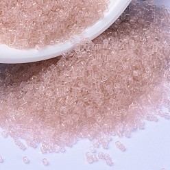 (DB1103) Transparent Pink Mist MIYUKI Delica Beads, Cylinder, Japanese Seed Beads, 11/0, (DB1103) Transparent Pink Mist, 1.3x1.6mm, Hole: 0.8mm, about 2000pcs/bottle, 10g/bottle