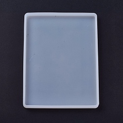 White Silicone Molds, Resin Casting Molds, For UV Resin, Epoxy Resin Jewelry Making, Rectangle, White, 205x155x12mm, Inner: 198x148mm