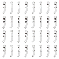 Нержавеющая Сталь Цвет 60 шт. 316 застежки-молнии из нержавеющей стали, цвет нержавеющей стали, 7x10x3 мм, прорезь: 2.2 мм