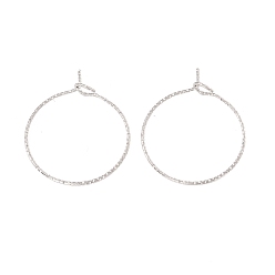 Нержавеющая Сталь Цвет 316 серьги-кольца из хирургической нержавеющей стали., кольца для бокалов вина, цвет нержавеющей стали, 29x25 мм, штифты : 0.6 мм