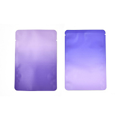 Розовато-лиловый Двухцветные прямоугольные пластиковые подарочные пакеты с замком-молнией, закрывающиеся сумки, розовато-лиловый, 15x10x0.014 см, односторонняя толщина: 2.5 мил(0.065мм)