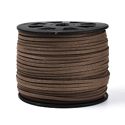 Верблюжий Замша Faux шнуры, искусственная замшевая кружева, верблюжие, 1/8 дюйм (3 мм) x 1.5 мм, около 100 ярдов / рулон (91.44 м / рулон), 300 фут / рулон