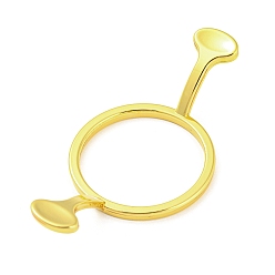 Круглые Формы для восковой печати из сплава, принадлежности для сургучной печати, для свадебных пригласительных билетов, конверты, дары, винная упаковка, золотые, круглые, 35x71x16 мм, внутренний диаметр: 30 мм