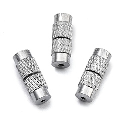 Платина Колонка латунь винт застежками, платина, 11~12x4 мм, отверстие : 1 мм