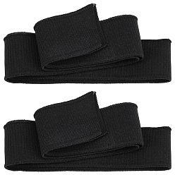 Черный Полиэфирная лента, для пошива аксессуаров, чёрные, 1-3/4 дюйм (45 мм), 1080 мм