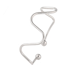 Нержавеющая Сталь Цвет Не тускнеет 304 браслеты-манжеты из нержавеющей стали неправильной формы, браслеты с крутящим моментом для женщин, цвет нержавеющей стали, внутренний диаметр: 2-1/2 дюйм (6.3 см), 27 мм