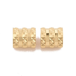 Plaqué 24K Or Véritable Placage en rack perles d'espacement en laiton écologiques, sans plomb et sans cadmium, plaqué longue durée, , colonne, réel 24 k plaqué or, 6.5x6mm, Trou: 3.5mm