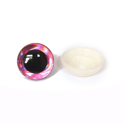 Ярко-Розовый Полукруглые глаза для куклы из АБС-пластика, безопасные глаза, с распоркой, ярко-розовый, 16 мм
