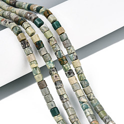 Варисцит Натуральные варицитовые бусины, колонка, 4~4.5x4.5~5 мм, отверстие : 1 мм, около 88~91 шт / нитка, 15.16~15.35'' (38.5~39 см)
