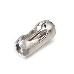 Platinum Brass Ball Chain Connectors, Platinum, 16x7x8mm, Hole: 5x3.5mm