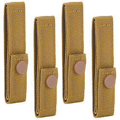 Темно-оливково-зеленый Полипропиленовый ремень для тактического снаряжения на открытом воздухе, с латунной кнопкой, темно-оливковый зеленый, 280x25.5x1.5 мм