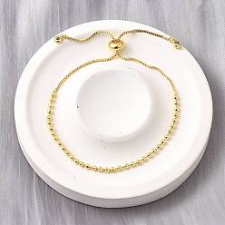 Настоящее золото 18K Латунные круглые бусины слайдер браслеты для женщин, с кубического циркония, без кадмия и без свинца, стойки покрытие, долговечный, реальный 18 k позолоченный, внутренний диаметр: 1-3/8 дюйм (3.4 см) ~ 3-1/8 дюйм (8 см)