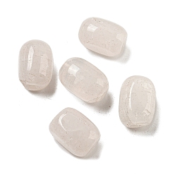 Хрусталь Природных кристаллов кварца бисером, бочка из горного хрусталя, 13.5~15x8~10x8.5~10 мм, отверстие : 1 мм