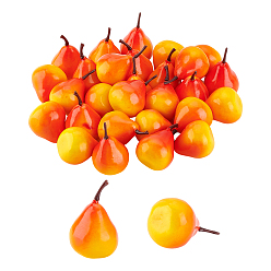 Pear Декорирование фруктовой витрины пенопластом, фигурка для украшения домашнего рабочего стола, груша, 47x29~30 мм, 30 шт / комплект