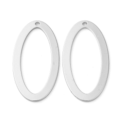 Платина Латунные подвески, без кадмия, без никеля и без свинца, овальные, полый, платина, 32.5x17x1 мм, отверстие : 1.4 мм