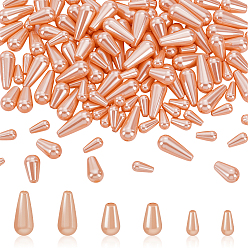 Темно-Золотистый 120 шт. 3 стиль бусины из АБС-пластика с имитацией жемчуга, слеза, темные золотарник, 8~14x4~6 мм, 40 шт / стиль