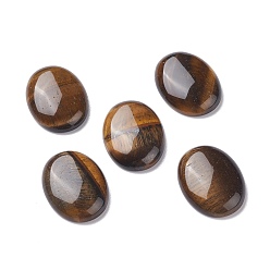 Тигровый глаз Кабошоны из камня, овальные, природных тигровый глаз, 30x22x5~7 мм