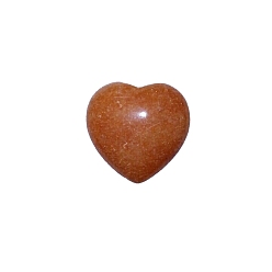 Красный Авантюрин Натуральный красный авантюрин сердце пальмового камня, массажные инструменты, карманный камень для медитации баланса энергии, 30x30x15 мм